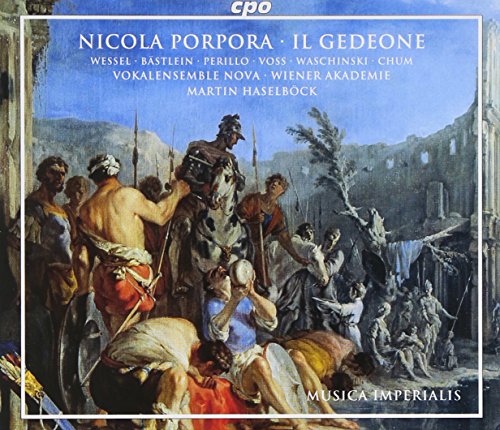 "CD cover with a classical painting of a battle scene and white text overlay."