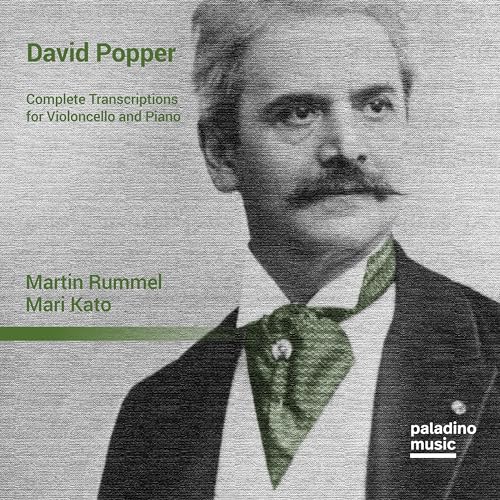CD cover featuring a portrait of composer David Popper and text details.