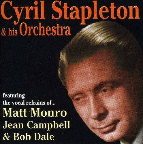 CD cover with Cyril Stapleton's portrait and featured vocalists' names on a black background.