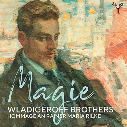 CD cover featuring a painted portrait of Rainer Maria Rilke.