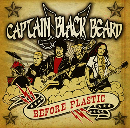CD cover for Captain Black Beard’s “Before Plastic” featuring a band illustration.