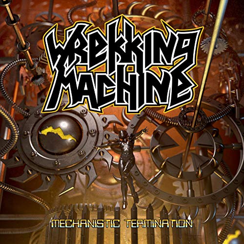 CD cover: Steampunk gears surround a figure and lightning bolt.