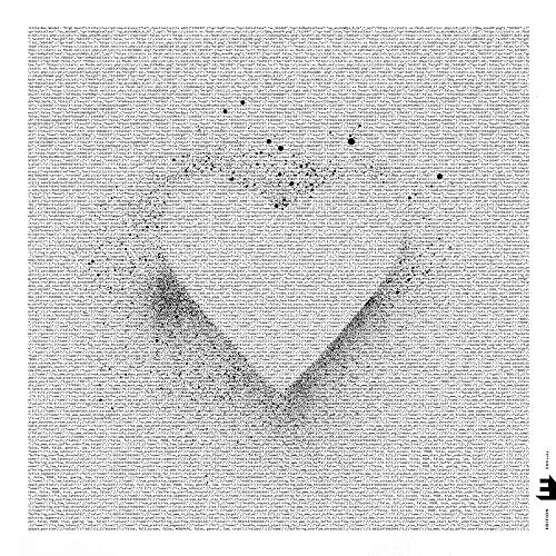 The image depicts a CD cover for "Ben Wendel - High Heart" with a black-and-white design. Alt text: Black and white CD cover with abstract heart shape and text background.