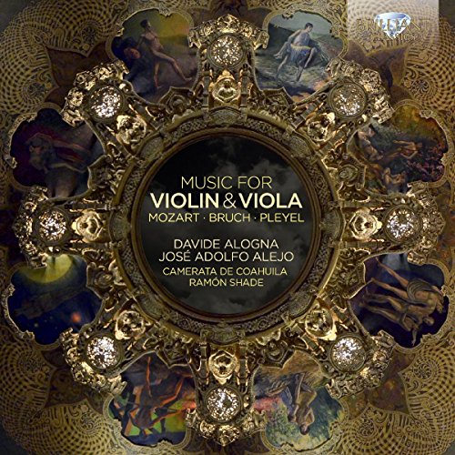 CD album cover with ornate gold frame and classical music details.