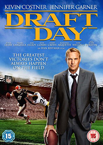 Draft Day" DVD cover featuring Kevin Costner and football players.