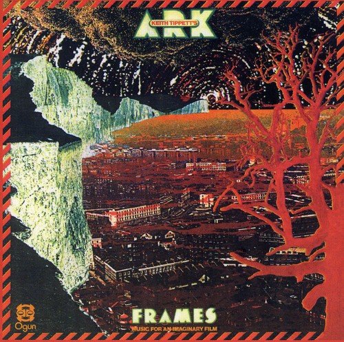 CD cover for Keith Tippett’s Ark - Frames, surreal landscape art.