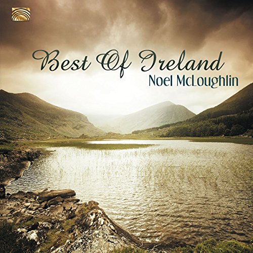 "Album cover featuring a serene lake surrounded by mountains under a cloudy sky."