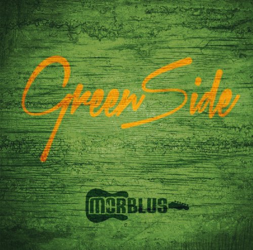 "Green textured album cover with 'Green Side' in orange and 'Morblus' logo."