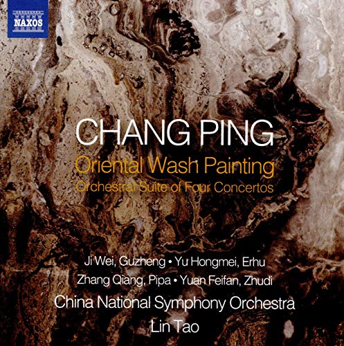 CD cover featuring marbled background, text "CHANG PING Oriental Wash Painting", and artist names.