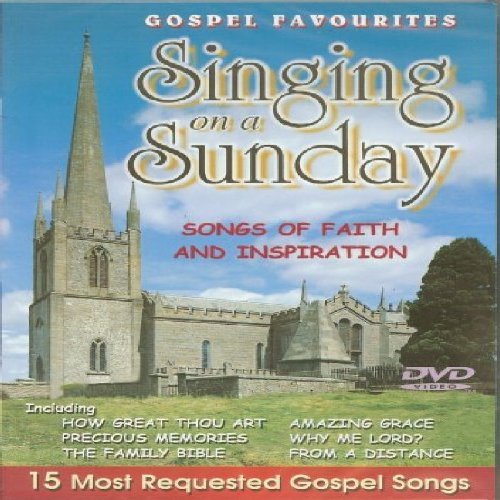 DVD cover for “Singing On A Sunday” featuring a church building.