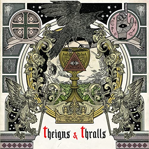 CD cover art: ravens, chalice, and ornate symbols in a dark aesthetic.