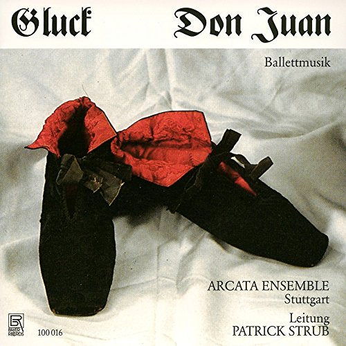 CD cover for Gluck’s Don Juan ballet music, featuring ballet shoes.