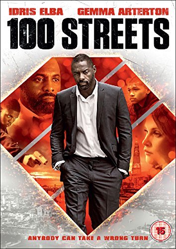 DVD cover for "100 Streets" featuring Idris Elba and Gemma Arterton.
