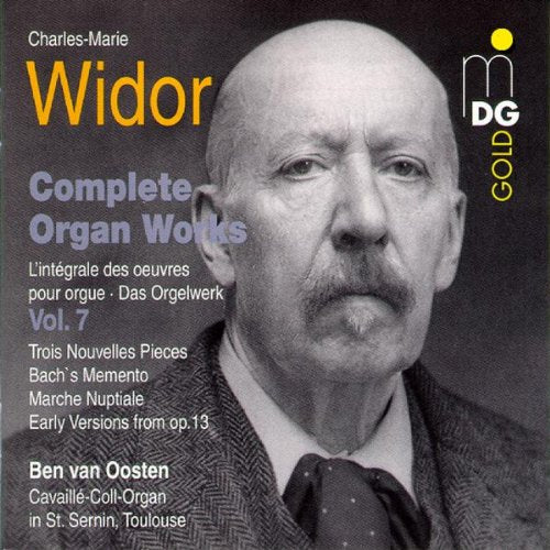 CD cover with a black-and-white portrait of Charles-Marie Widor, text, and a DG Gold logo.