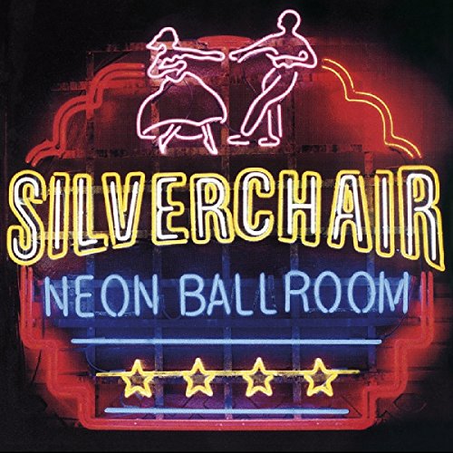 "Album cover for Silverchair's Neon Ballroom, featuring a neon sign with dancing figures."