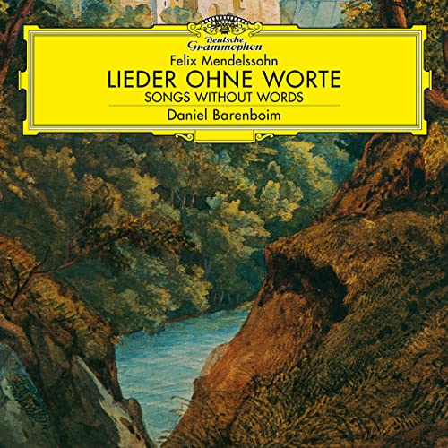 Vinyl album cover: Mendelssohn’s “Songs Without Words” performed by Barenboim.