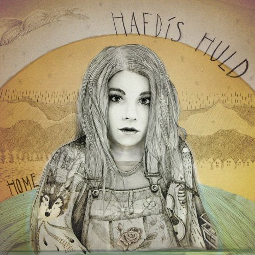 "Album cover featuring a sketch of a woman with long hair."