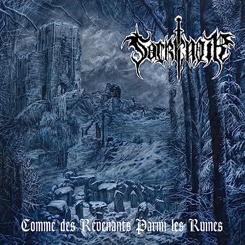 Dark, wintry ruins with band logo “Sacrenoir” and album title above.