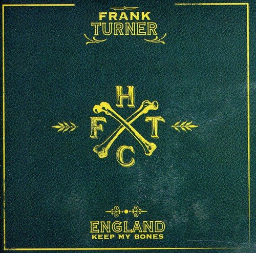Dark green CD cover with gold lettering and crossed bone design.