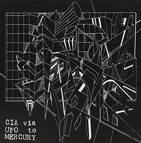 Black and white abstract geometric design with album title text below.