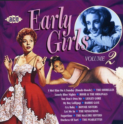 "CD cover with three 1950s women, red background, and song titles listed."