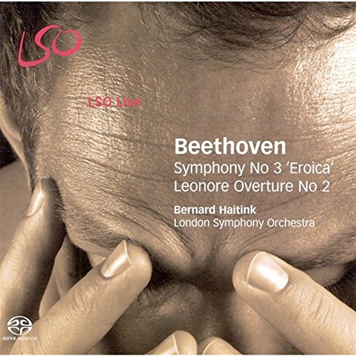 CD cover featuring a close-up of a man’s face and text: Beethoven Symphony No 3.