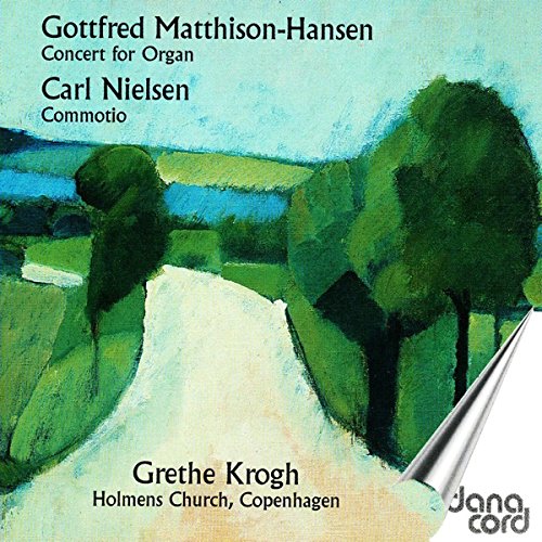 "CD cover featuring a painted landscape with a winding road and green trees."