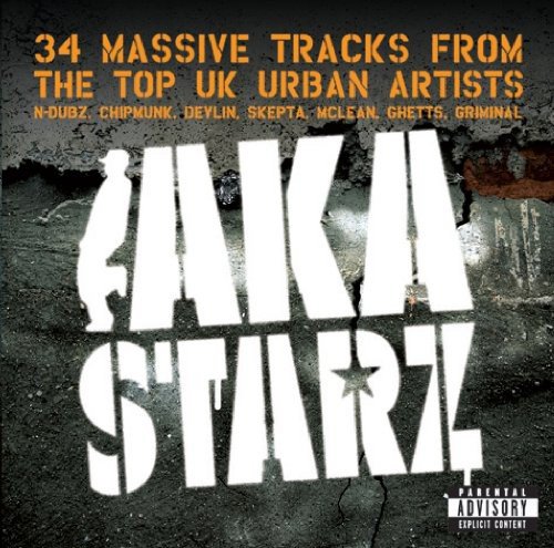 CD cover for "AKA STARZ" with bold text and graffiti style.