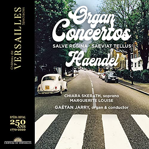 CD cover: "Organ Concertos" by Haendel, featuring a road and car.