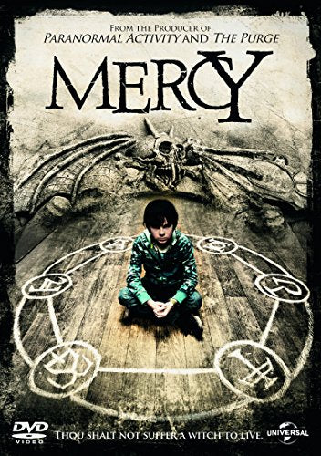 Mercy" DVD cover: boy in circle with demonic imagery, horror theme.