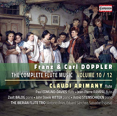 CD cover for Claudi Arimany’s recording of Doppler flute music, with painting.