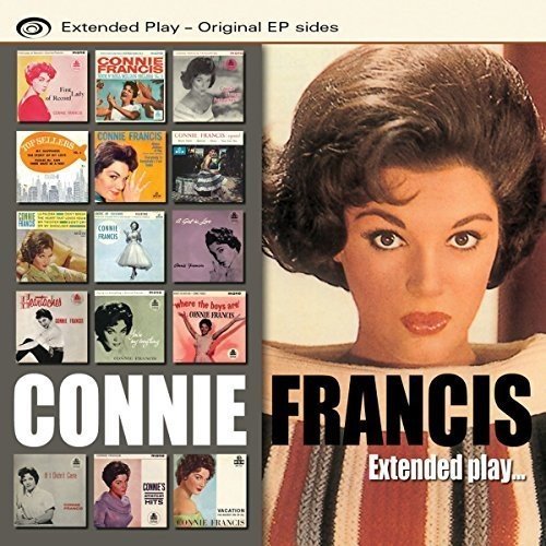 "CD cover featuring Connie Francis with 11 smaller album covers on the left."