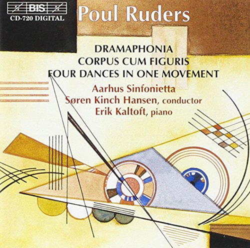 CD cover for Poul Ruders’ “Dramaphonia” featuring abstract geometric art.