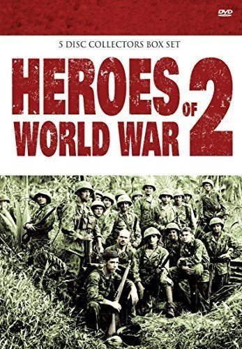 DVD cover with soldiers in uniform, titled "Heroes of World War 2".