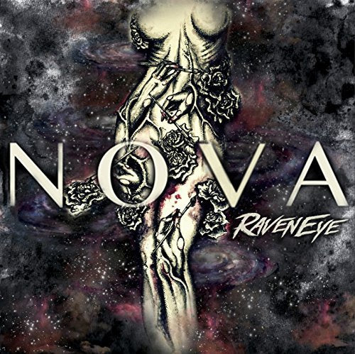 CD cover: ghostly figure with roses against a dark, cosmic background.