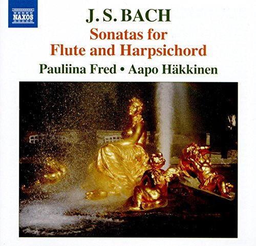 CD cover for Bach’s Sonatas for Flute featuring a baroque fountain.
