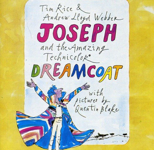 CD cover for "Joseph and the Amazing Technicolour Dreamcoat" with colorful illustration.