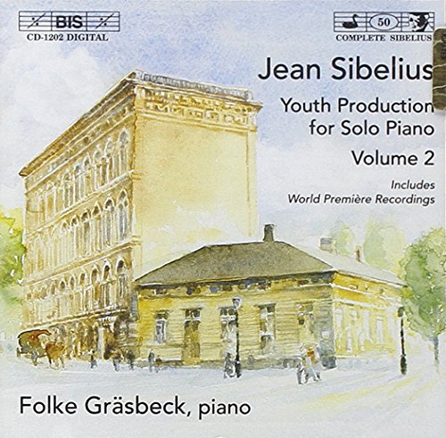 A CD cover featuring a watercolor painting of a yellow building and street scene.