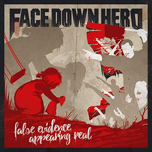 Vinyl album cover: children on a playground, broken figures, red text.