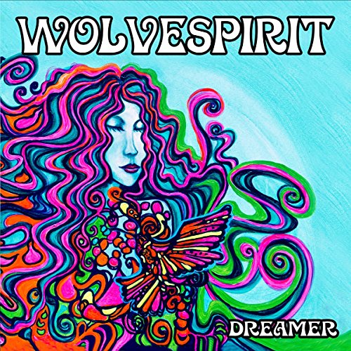 Psychedelic album cover featuring a woman’s face with colorful, swirling hair.