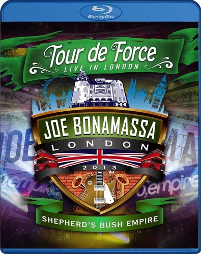 Blu-ray cover for Joe Bonamassa's "Tour De Force" concert in London.
