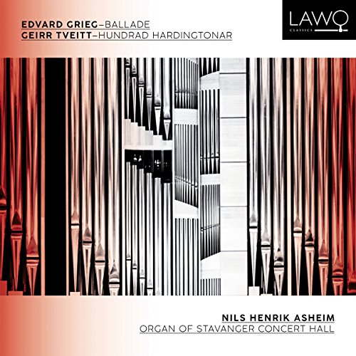 A CD cover featuring a close-up of organ pipes in red, white, and black tones.