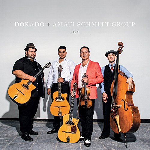 CD cover featuring four musicians with guitars and a double bass.