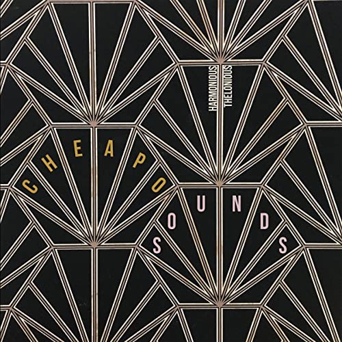 CD cover with geometric gold lines and the text “Harmonious Thelonious Cheapo Sounds.”