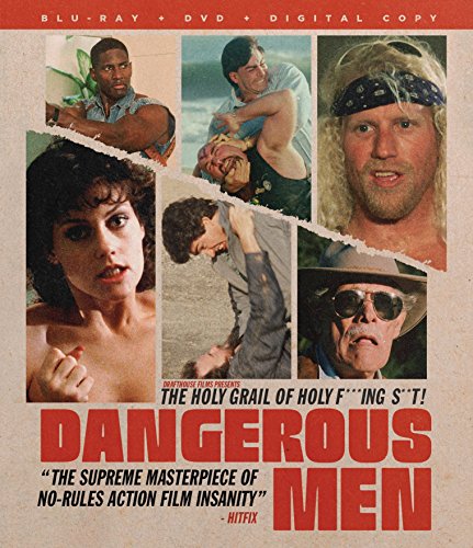 Blu-ray cover for "Dangerous Men" featuring action scenes and character portraits.
