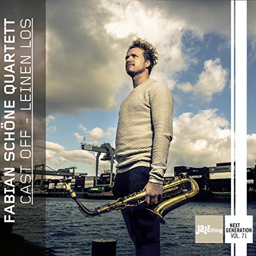 Compact disc titled "Cast Off" by Fabian Schoene Quartet, with accompanying booklet and packaging.