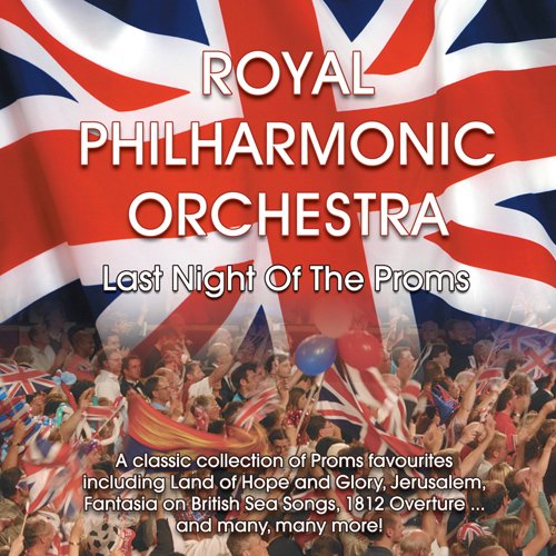 CD cover for "Last Night of the Proms" featuring a Union Jack and crowd.