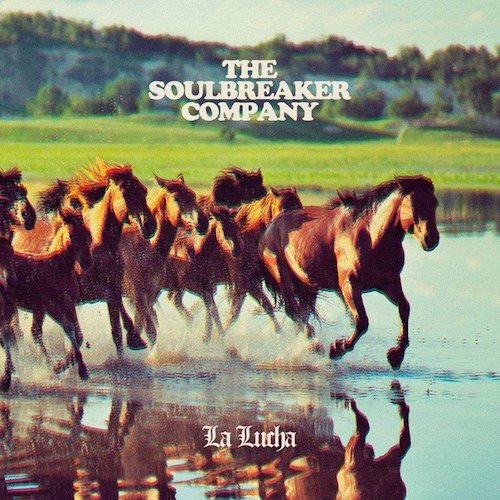 CD cover: horses running through water, reflected in a still surface.