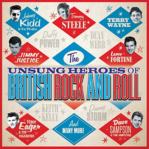 CD cover featuring portraits of British rock and roll musicians in diamonds.