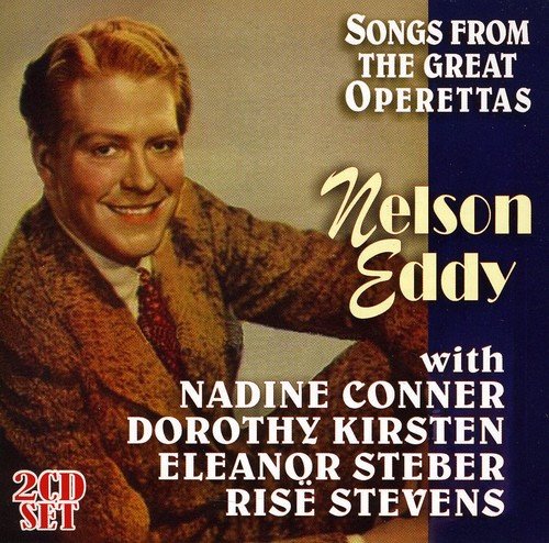 CD cover featuring Nelson Eddy, a man with blond hair, wearing a brown coat.